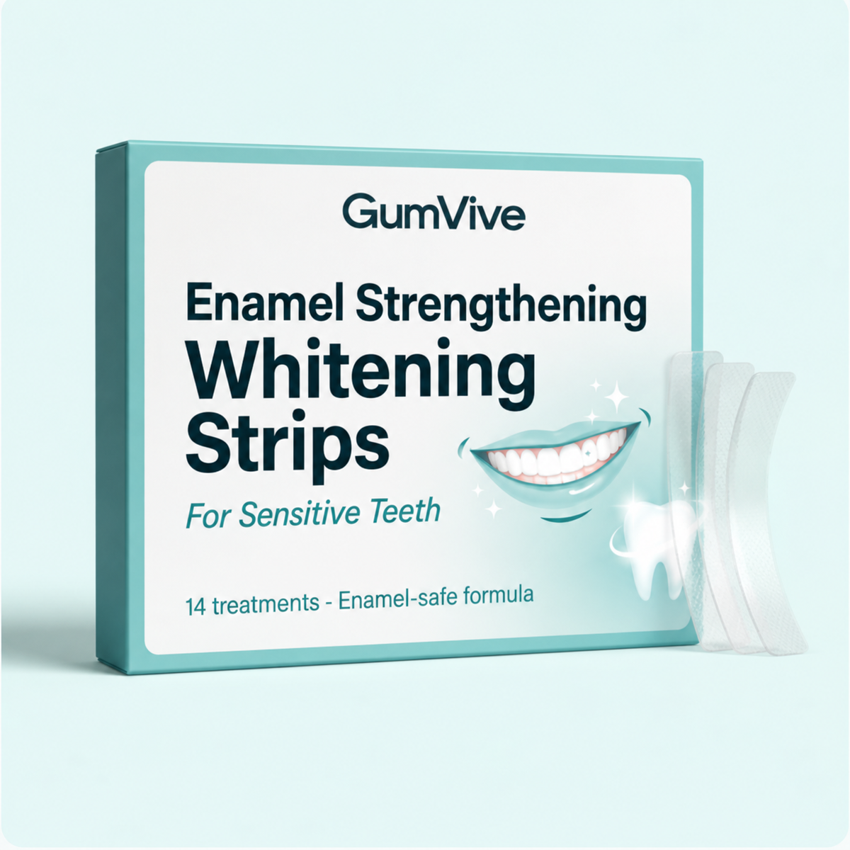 Enamel Strengthening Whitening Strips - For Sensitive Teeth