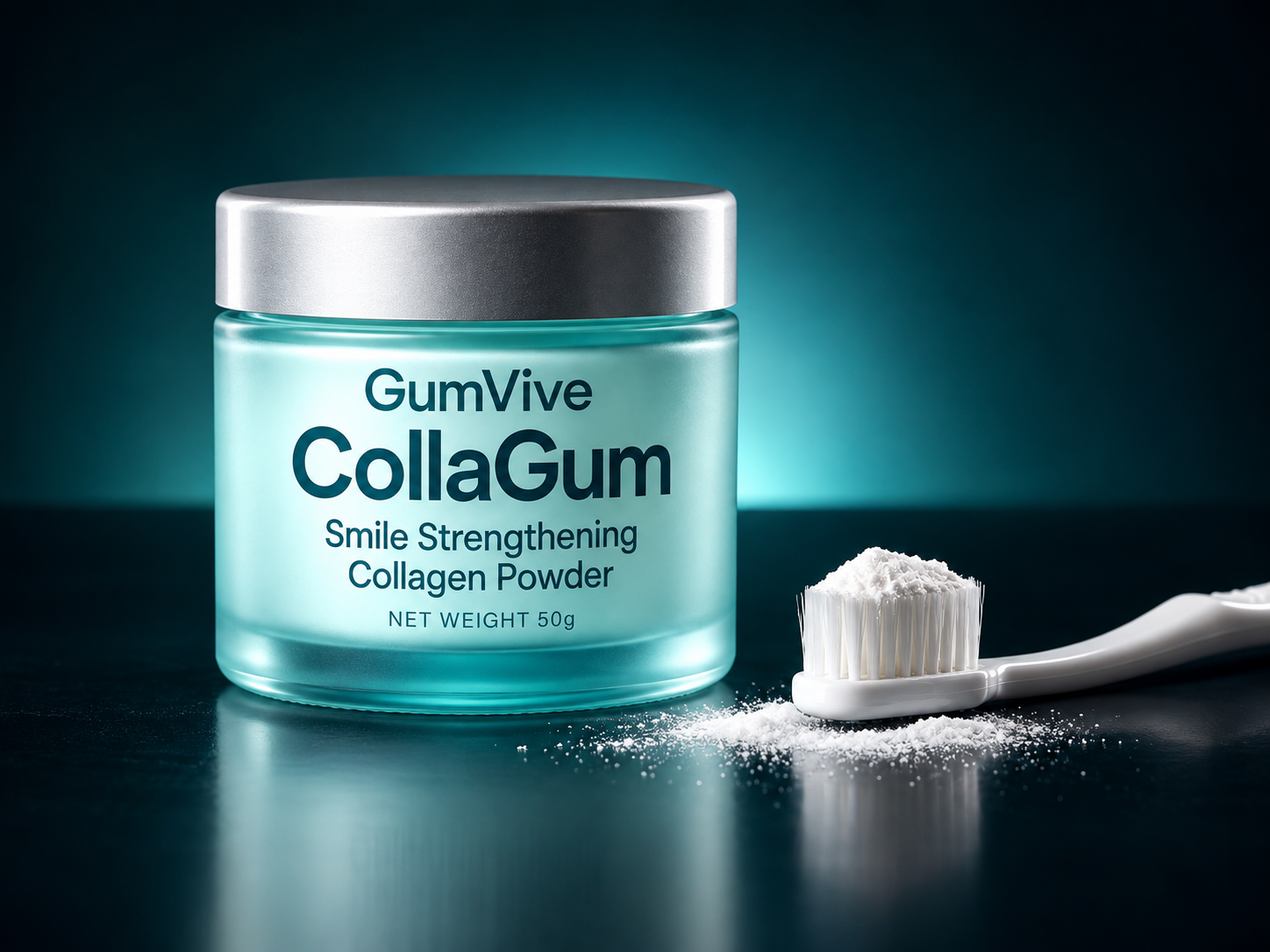 GumVive CollaGum Smile Strengthening Collagen Powder — 50g jar